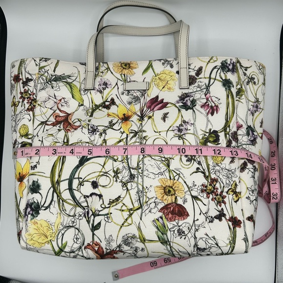 🌷 Gucci Flora Canvas Open Tote Floral - Picture 14 of 16